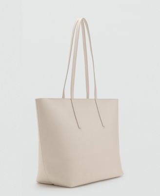 MANGO - Women's Double Handle Shopper Bag