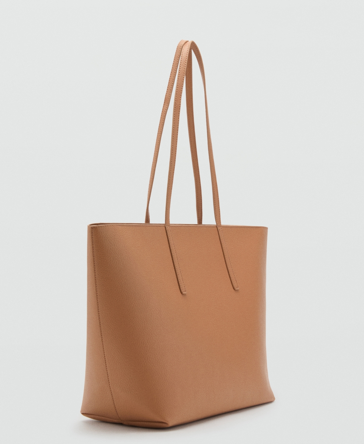 Mango Women's Double Handle Shopper Bag In Brown