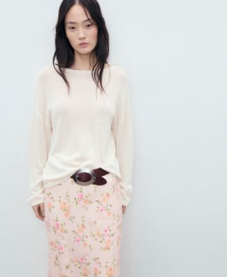 Women's Lace Detail Floral Skirt