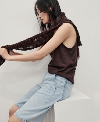 Women's Straight-Fit Mid-Rise Denim Shorts