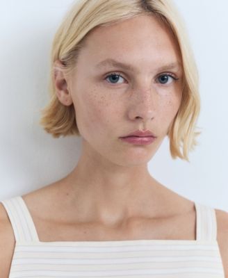 Women's Striped Strapped Top