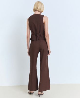Women's Straight-Fit Suit Pants