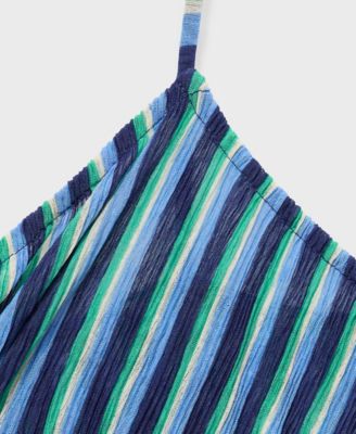 Women's Striped Gathered Dress