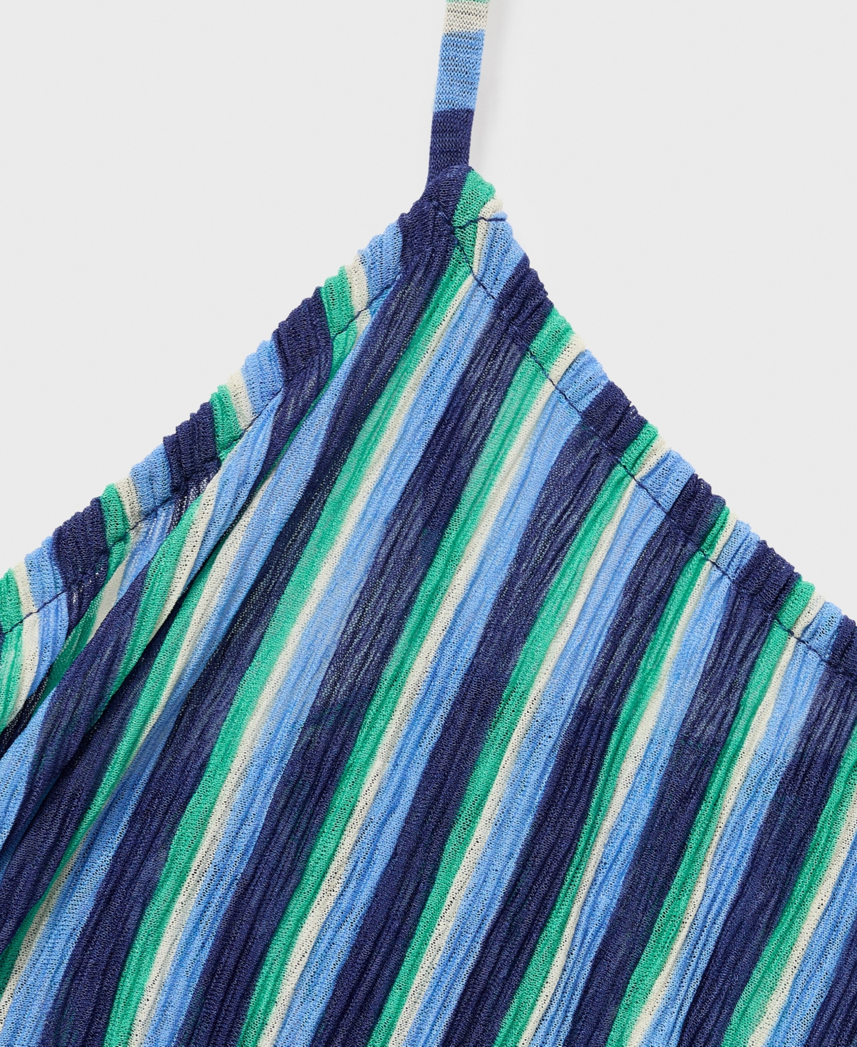 Mango Stripe Maxi Dress In Blue