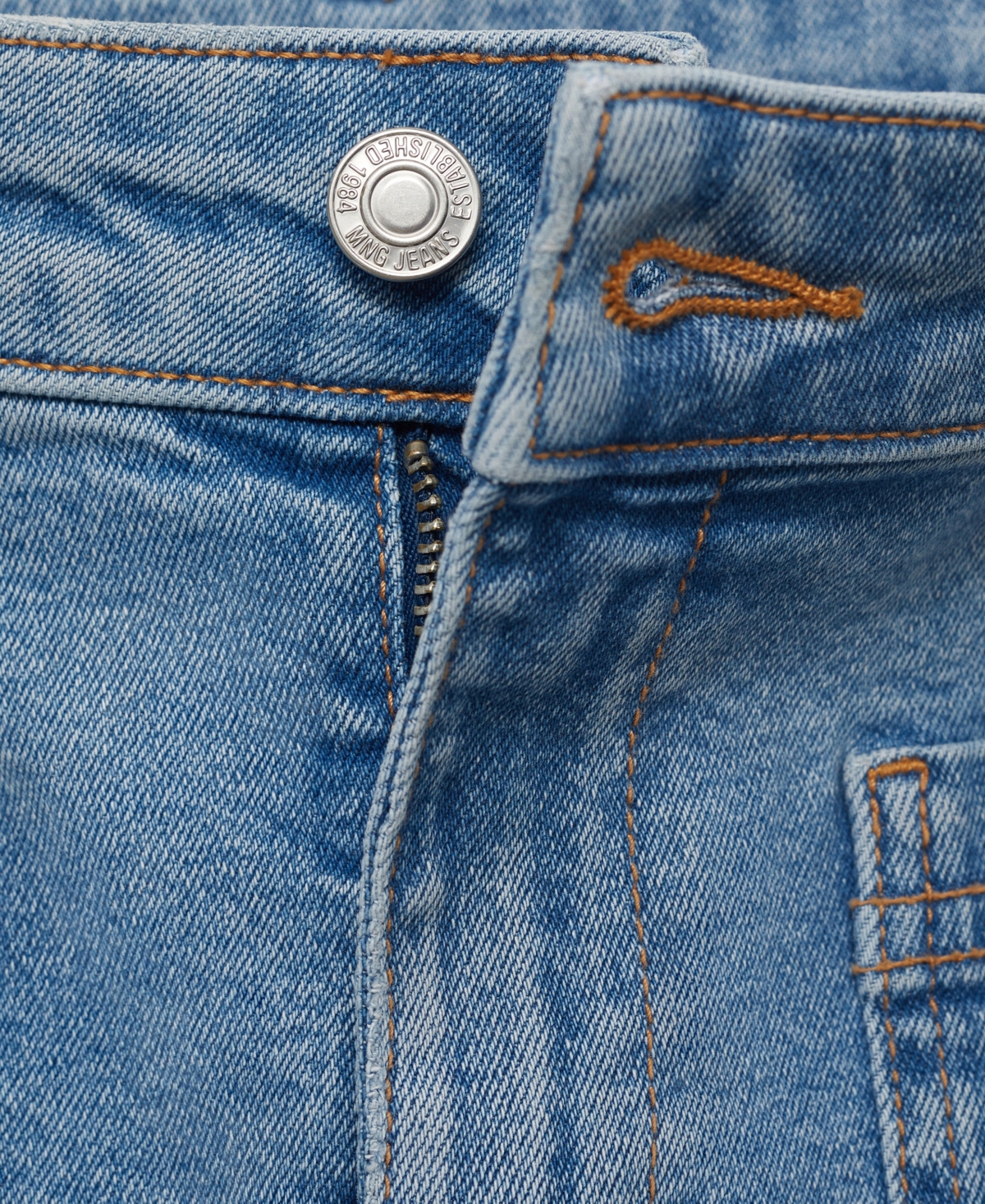Mango High-rise Wideleg Jeans In Blue