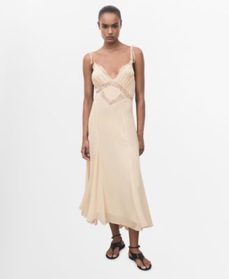 MANGO - Women's Lace Camisole Dress