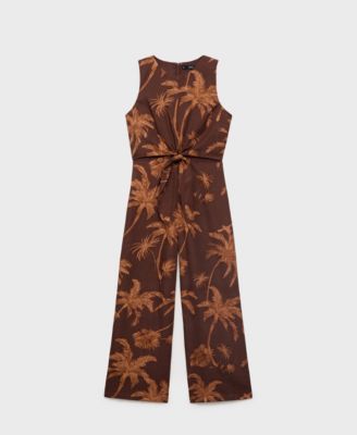Women's Cut Out Knot Detail Lyocell Jumpsuit