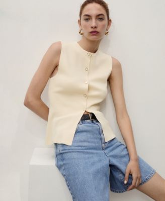 Women's High-Waist Straight-Fit Denim Shorts