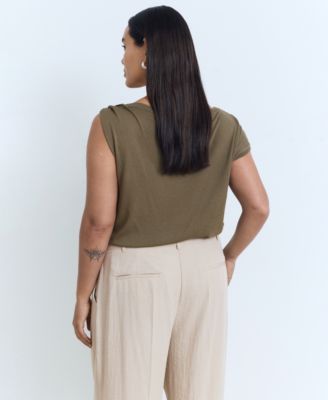 Women's Wide Leg Pleated Pants