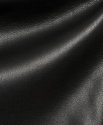 Women's Open Shoulders Leather-Effect Top