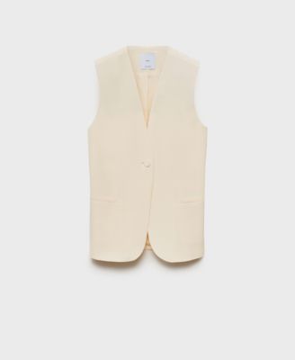 MANGO - Women's Flowy Suit Vest