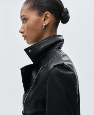 Women's Leather Biker Jacket