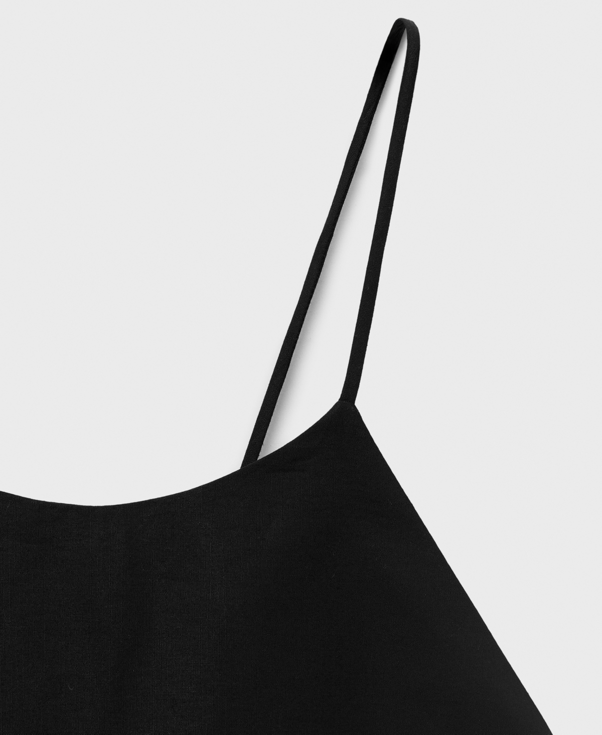 Mango Halter Dress With Crossed Back Black In Black