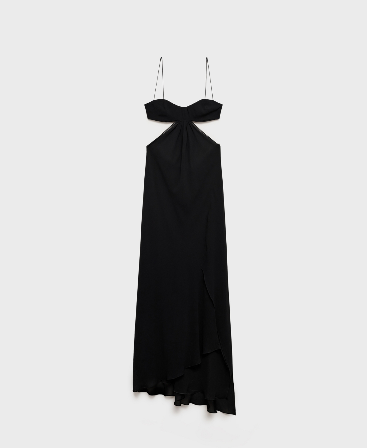 Mango Robe À Découpes Bas Asymétrique Noir - Femme - L -  In Black