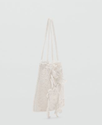 MANGO - Women's Crochet Handbag