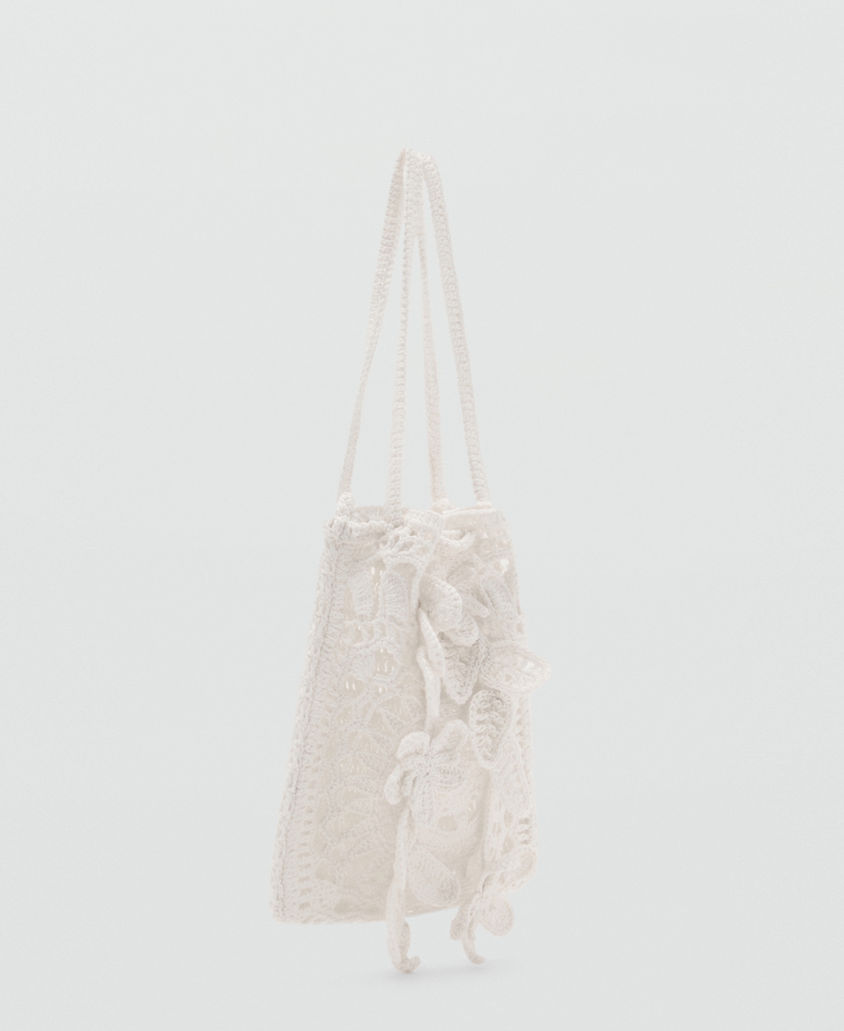 Women's Crochet Handbag - White