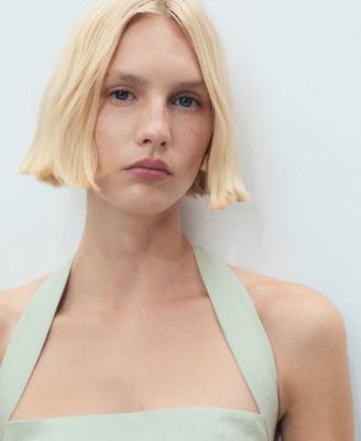 Women's Linen Halter Jumpsuit