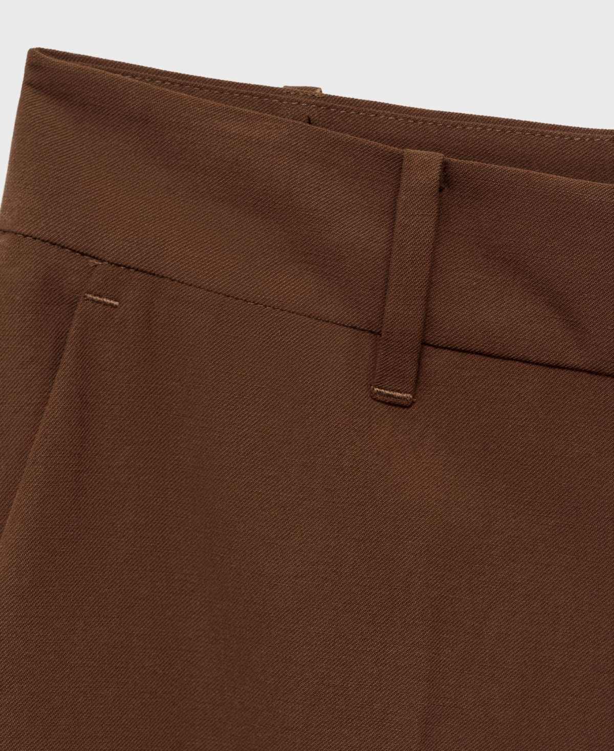 Mango Carlos Wide Leg Pants In Brown