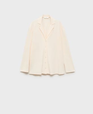 Women's Plain Cotton Pajama Shirt