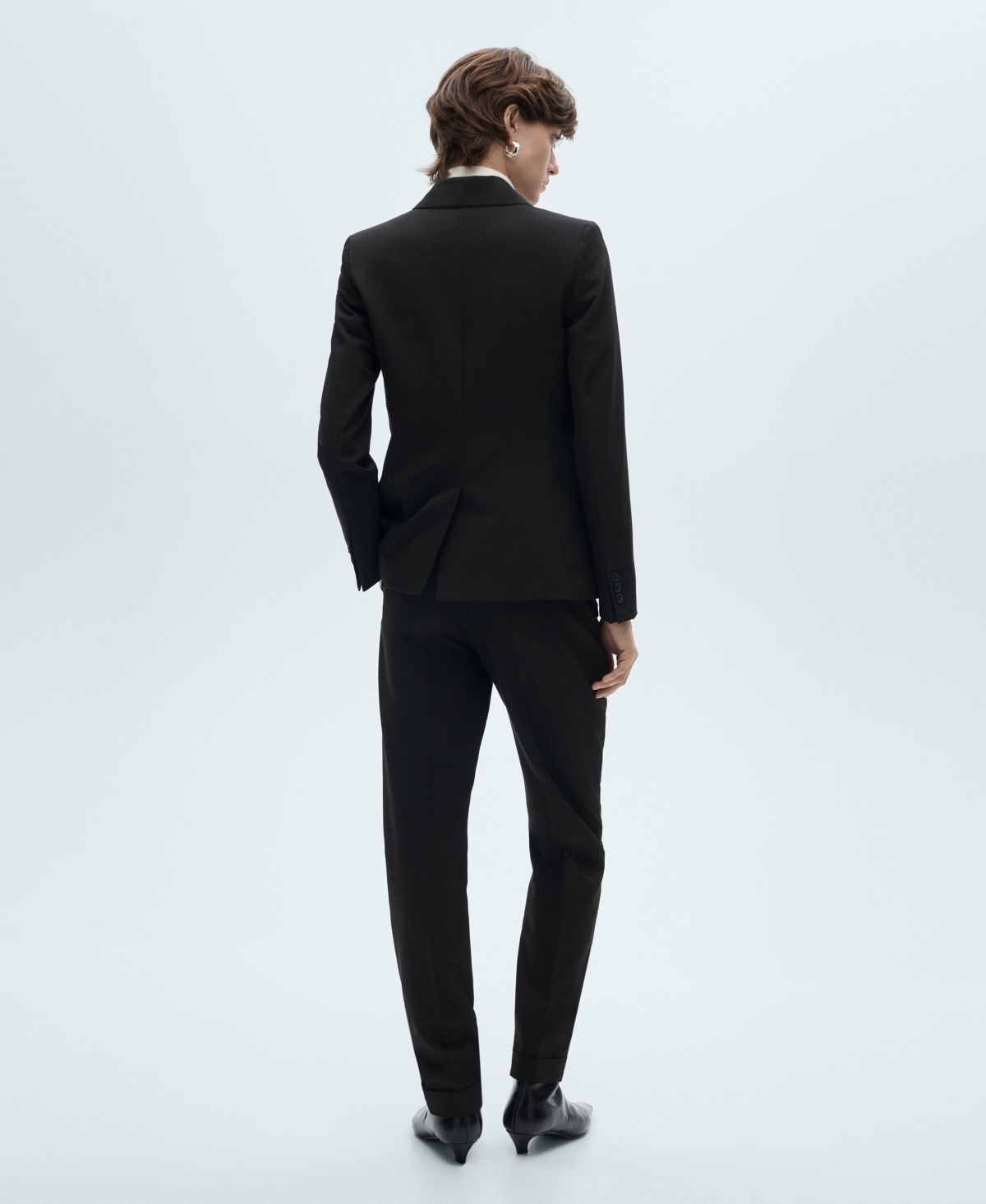 Mango Women's Fitted Suit Jacket In Black