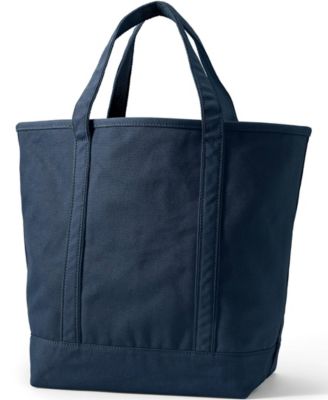 Large Solid Color 5 Pocket Open Top Canvas Tote Bag