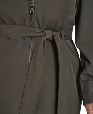 Plus Size Belted Long-Sleeve Wrap Coat, Created for Macy's