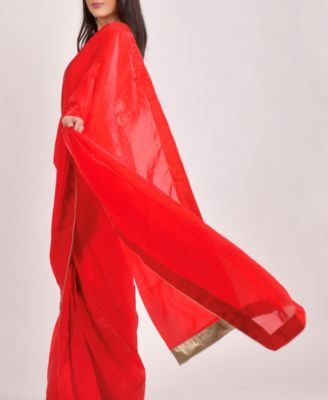 Women's Jacquard Pre-Stitched Saree