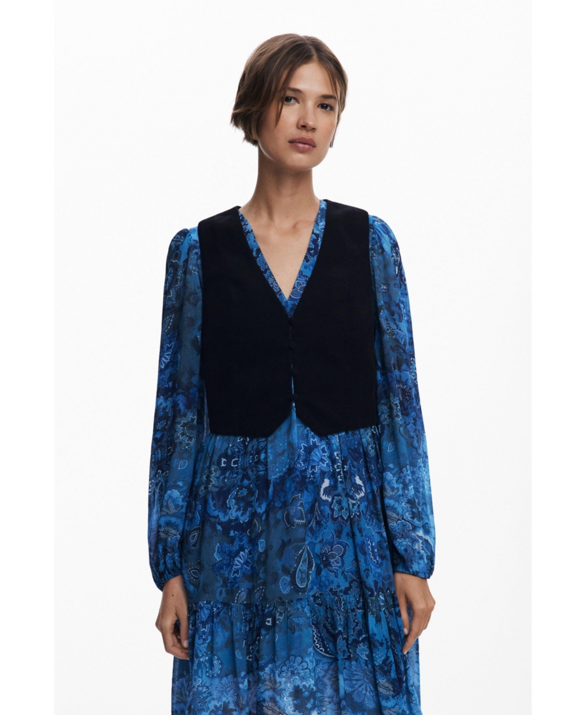 Desigual Women's 2-in-1 vest dress