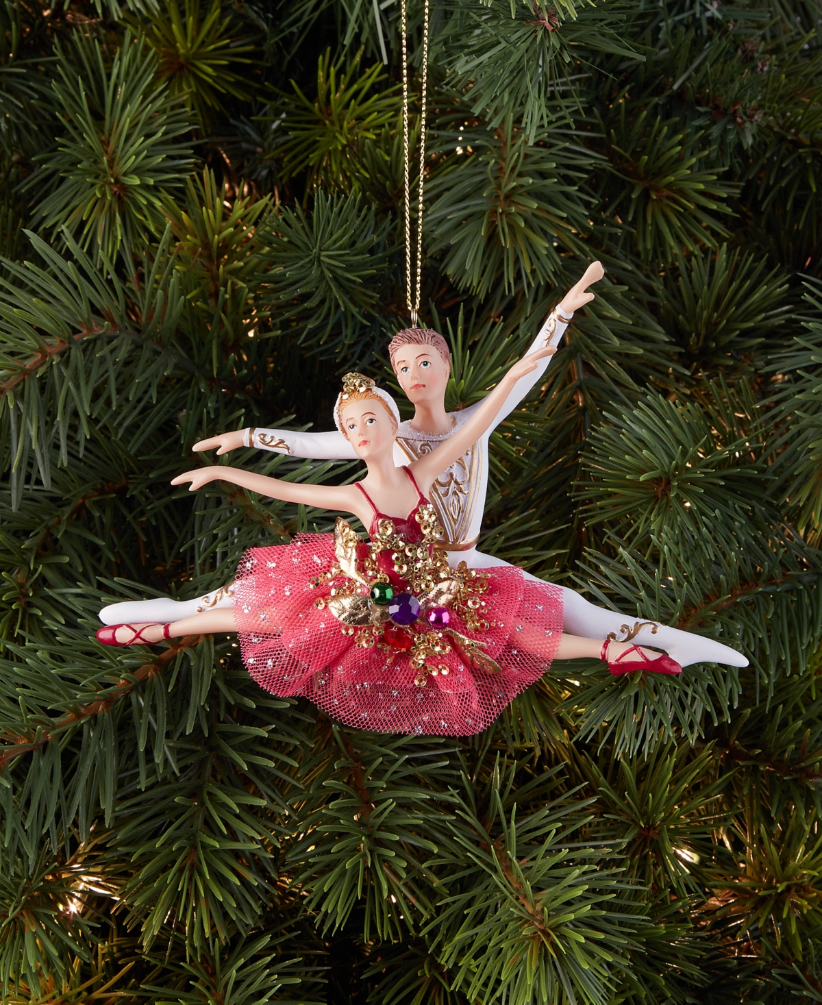 Holiday Lane Ballet Embellished Duet Ornament, Macy's Exclusive In Multi
