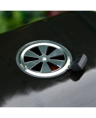 14” Iron Porcelain Backyard Camping Patio Charcoal Fold Tabletop