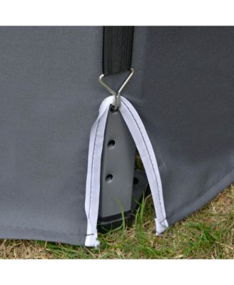 13' x 13' Pop Up Hexagonal Canopy Tent w/ Mesh Sidewalls,