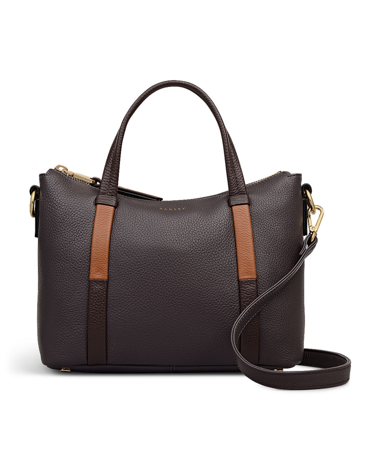 Radley London Waterloo Way Medium Zip Top Satchel Bag In Brown