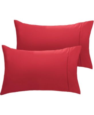 Queen 2PC Ultra Soft Silky Solid Performance Pillowcase Set