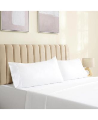 King 2PC Ultra Soft Silky Solid Performance Pillowcase Set