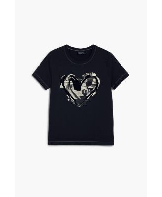 Women's Newspaper heart T-shirt