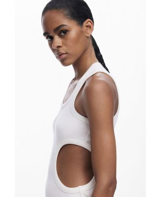 Women's Cut-out sleeveless T-shirt