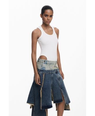 Women's Long skirt with double waistband