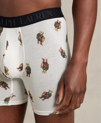 Men's 3-Pack Elastic Waist Boxer Briefs Holiday Gift Set