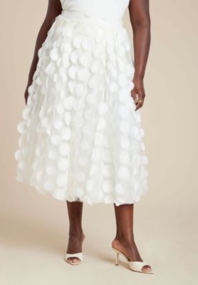 Women's Dimensional Dot Full Skirt