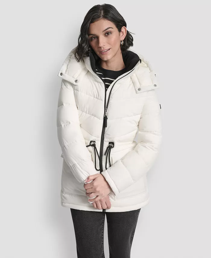 Women's Shine Hooded Anorak Puffer Coat - thumbnail 10