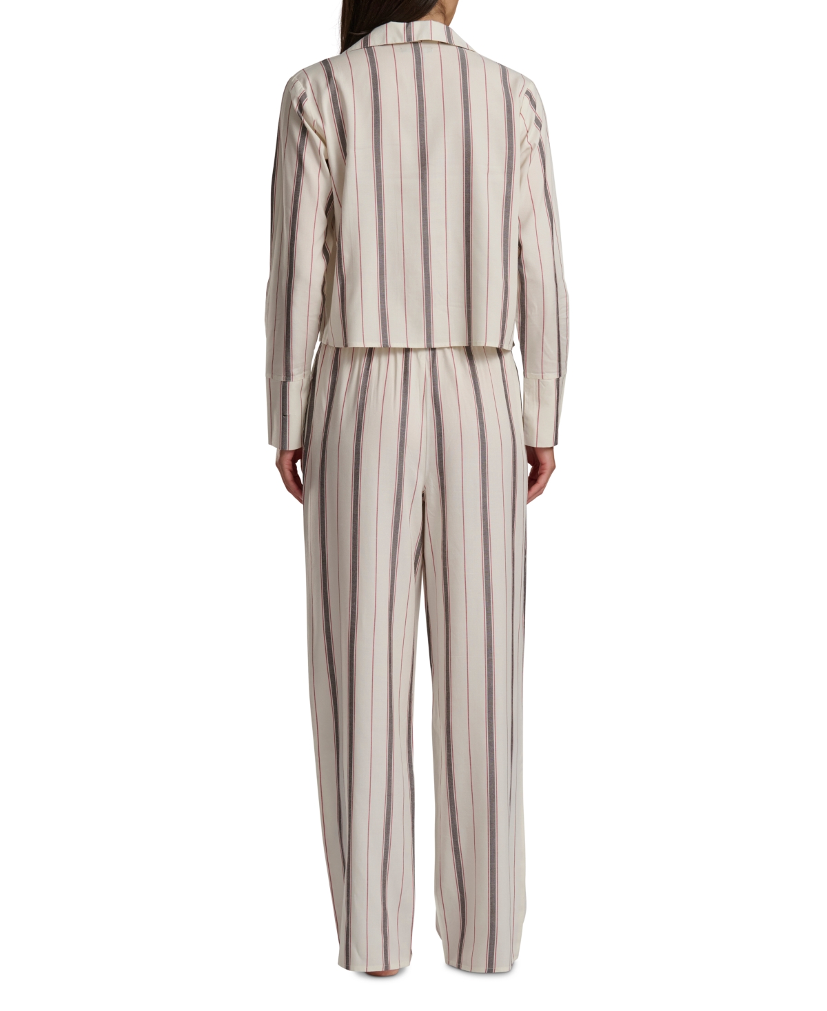 Tommy Hilfiger Women's Long Sleeve Top And High-waist Pant Set In Multi