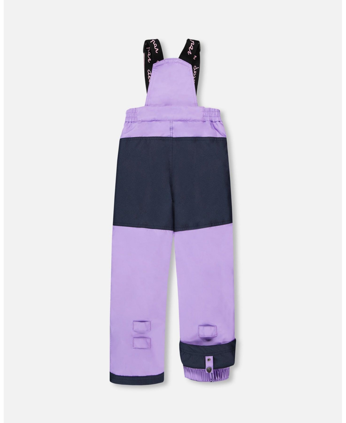 Deux par Girl Two-Piece Play Snowsuit with Printed Colorblocked Jacket Lavender