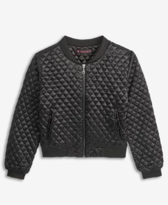 With Jules - Girls 7-16 Quilted Bomber Jacket