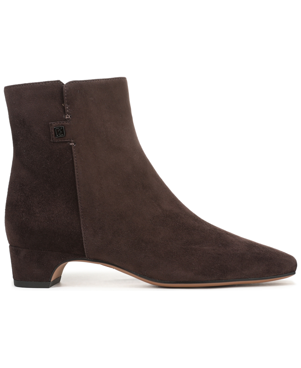 Franco Sarto Women's Luella Square Toe Zip Ankle Boots In Brown