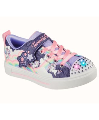 Skechers - Toddler Girls Twinkle Toes: Twinkle Sparks - Unicorn Stay-Put Light-Up Casual Sneakers from Finish Line