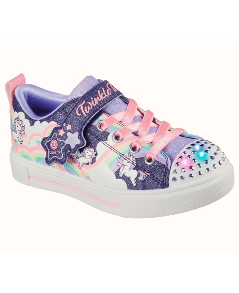 Детские кроссовки Skechers Toddler Girls Twinkle Toes: Twinkle Sparks - Unicorn Stay-Put Light-Up Casual Sneakers from Finish Line