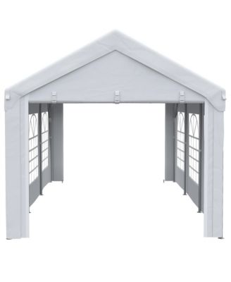 10ft x 20ft Party Tent & Carport, Portable Garage with Sidewalls