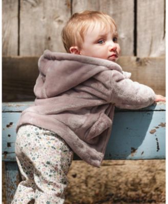 Baby Girl Cotton Evolutive Pant Off-White Floral - Baby