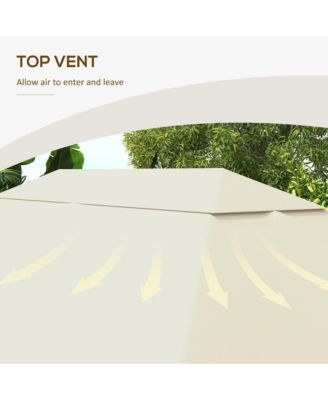 10' x 13' Gazebo Canopy Replacement Roof for 84C-116, Light