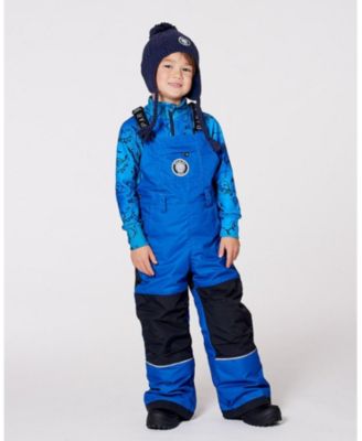 Toddler Boys Solid Play Overall Snow Bib Blue - Toddler|Child